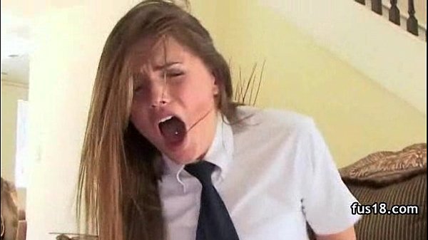 beautiful teen girl with awesome ass in school uniform