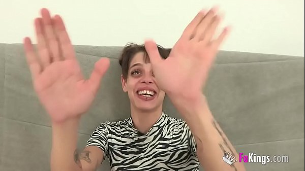 Iris and her first GIANT COCK